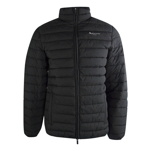 Aquascutum Active 100Grock Neck Jacket Black Jk012 16 Black Jacket Male - Style Centre Wholesale